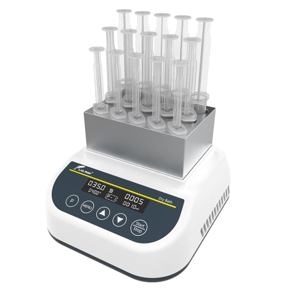 LAB FISH Professional PRP Gel Heating & Cooling Machine, 15-Well Dry Bath Incubator (2.5ml/5ml/10ml), Programmable Temp -5C to 100C for Plasma Gel, PRF & PPP Processing