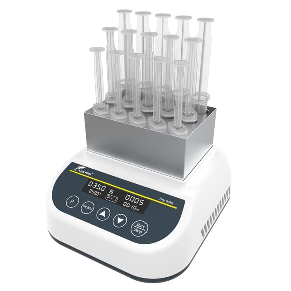 LAB FISH Professional PRP Gel Heating & Cooling Machine, 15-Well Dry Bath Incubator (2.5ml/5ml/10ml), Programmable Temp -5C to 100C for Plasma Gel, PRF & PPP Processing