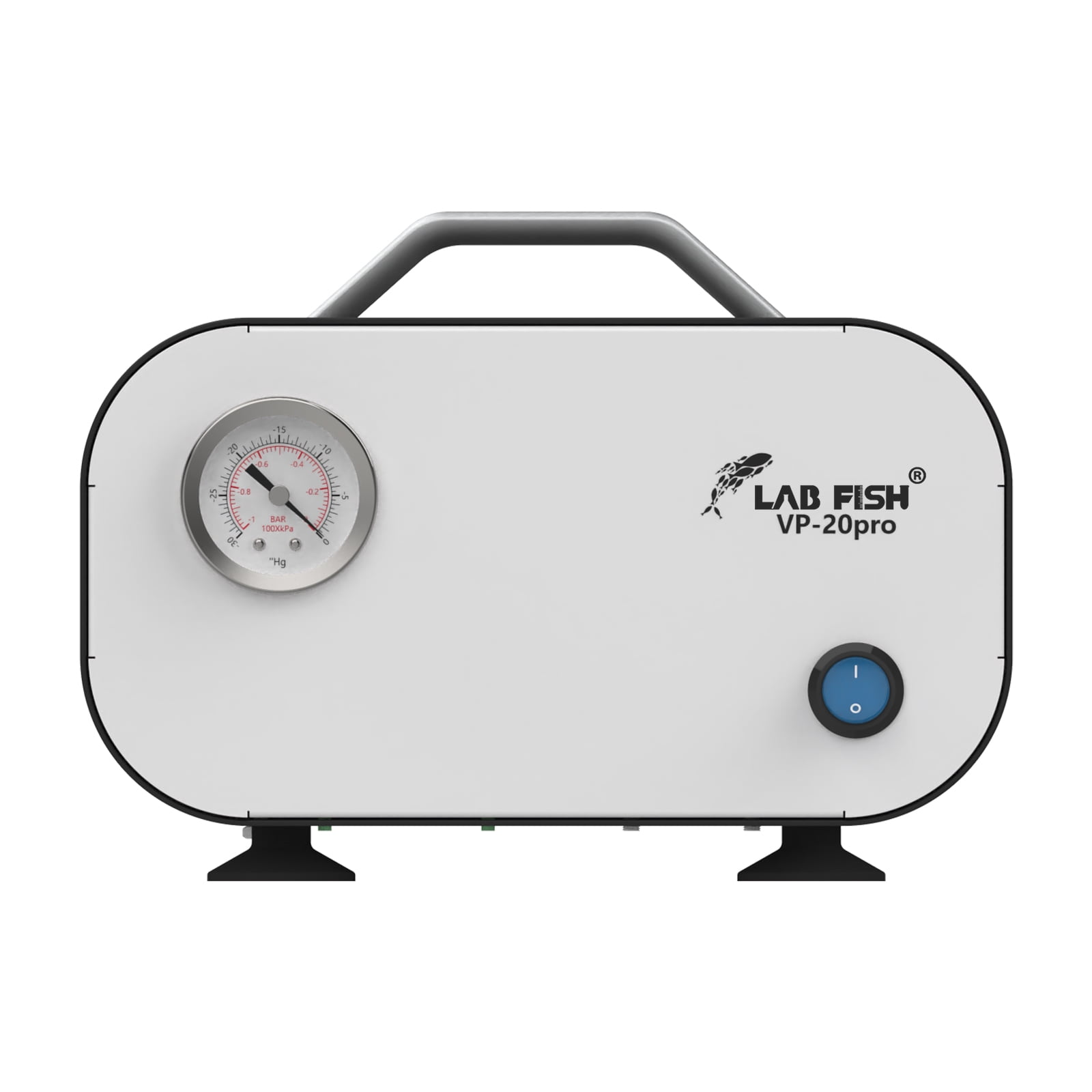 LAB FISH VP-20PRO Oil-Free Vacuum Pump, 20L/min, Adjustable Vacuum & Flow, 0.08MPa, for Laboratory, Research, Industrial Use – Maintenance-Free, Low Vibration