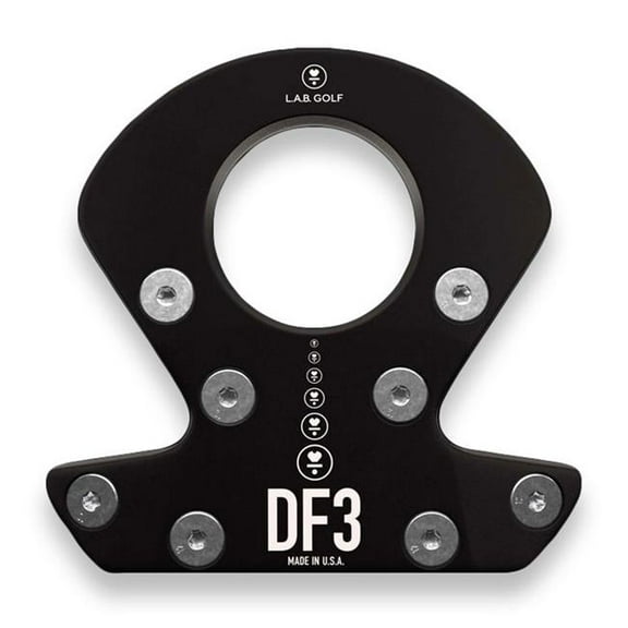 LAB Golf 101184 34 in. DF3 Left Hand Putter - Matte Black