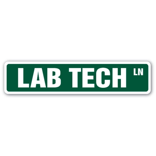 LAB TECH Street Sign phlebotomist laboratory microscope medical tests ...