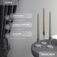 LABAKUI-10 Inch Taper Candles Sand Decor Unscented Candle Sticks 12 ...