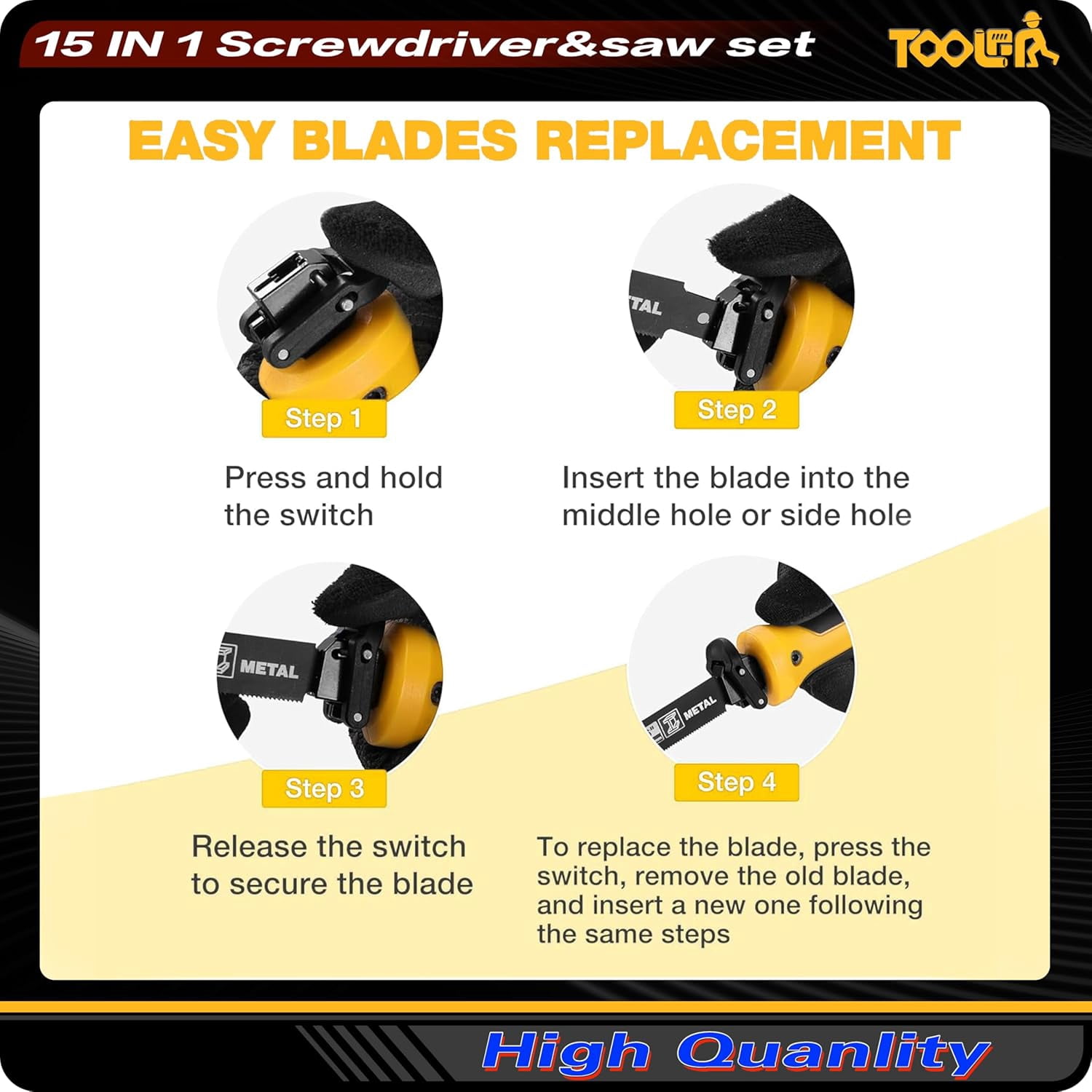 Multiple Blade Plows LABAKUI-15-In-1 Manual Multi-Blades Hand Saw with Screwdriver - Walmart.com