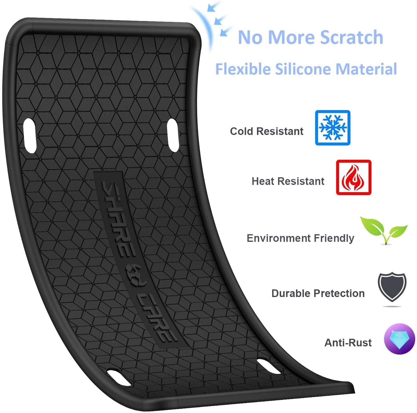 LABAKUI-2 Pack Silicone Frame Front Back License Plate Cover/ Bracket ...