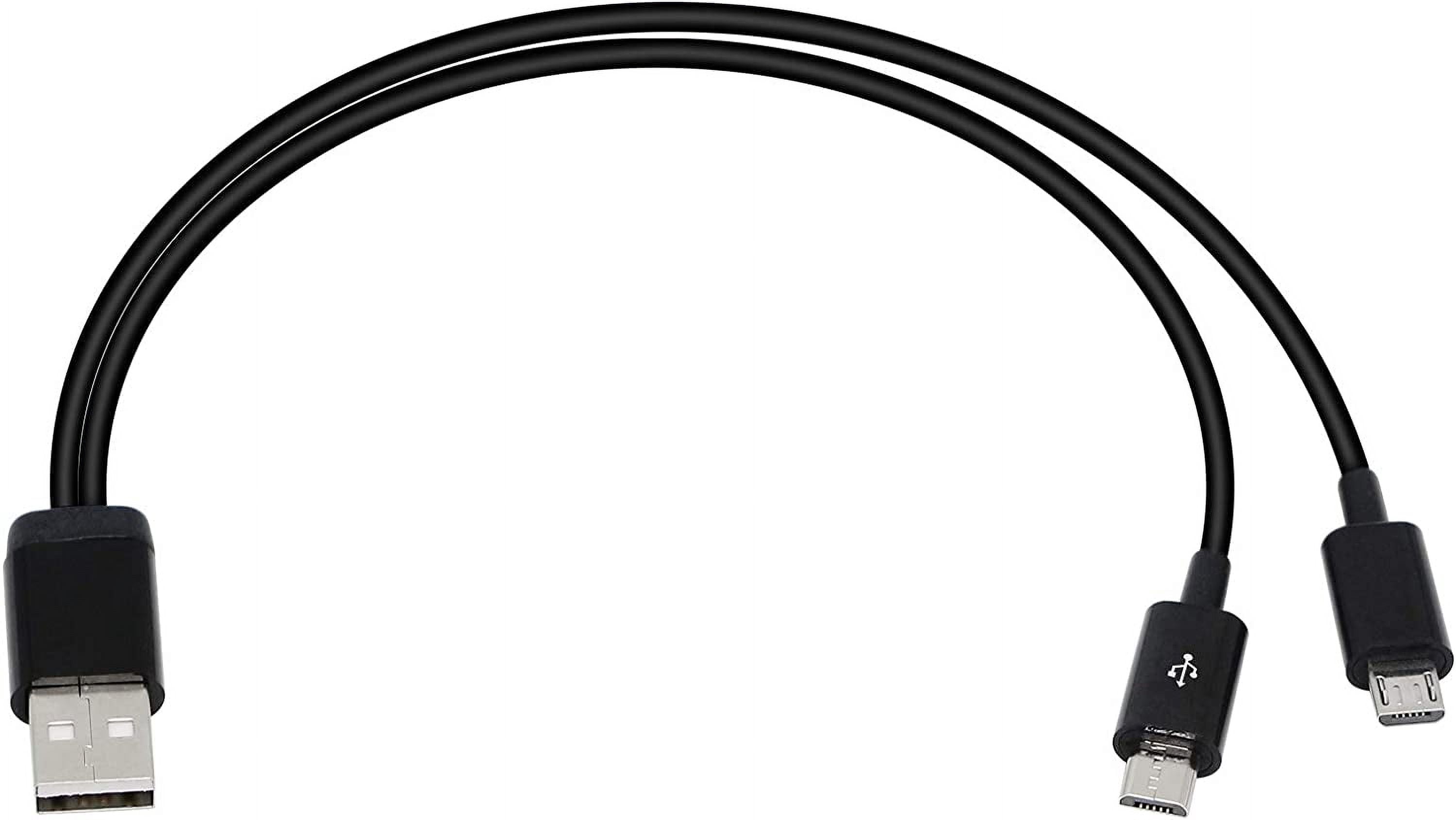 LABAKUI-8 Inch USB 2.0 Type A Male to Dual Micro USB Male Splitter Y ...
