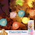 LABAKUI-Battery String Light Indoor: 6.88Ft/10 LED Cotton Ball Lanterns ...