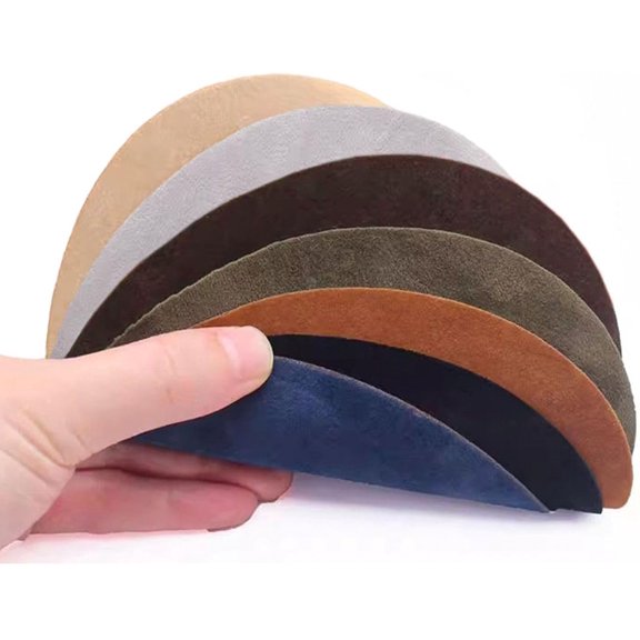LABAKUI-Beaulegan Repair Patches - 4 PCS Elbow Knee Iron-on Velvet Patches, Oval & Dark Brown