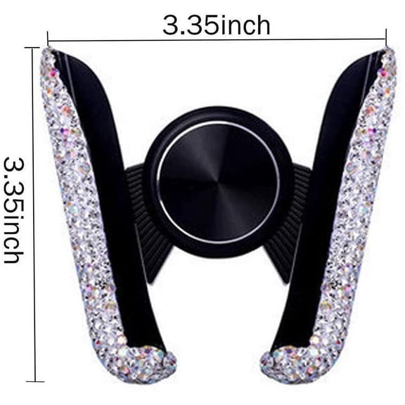 LABAKUI-Bling Car Phone Holder Mini Dash Air Vent Phone Mount