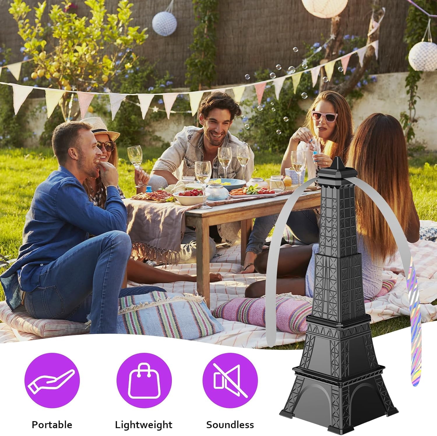 LABAKUI-Fly Fans for Tables, Fly Repellent Fan Keep Flies Away, Battery ...