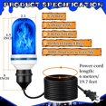 LABAKUI-Halloween Skeleton Lighting Kit, 4 Modes Blue Flame LED Bulb ...