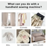 LABAKUI-Handheld Sewing Machine, Hand Sewing Machine, Portable and Easy-to-Use, Battery and USB Operated, Ideal for Beginners and Home Use - Black