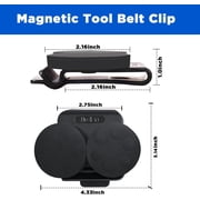 LABAKUI-Magnetic Tool HolderHeavy-Duty Magnetic Tool Holder for Belt Clip-On Belt Magnet Holster for Screws, Nails, Hammer, Sockets, Pliers, Screw Driver, Drill Bit, Wrench, Tools Magnetic Clips