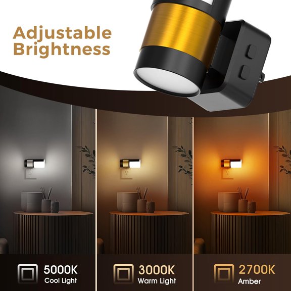LABAKUI-Night Lights Plug into Wall, Dimmable Plug in Night Light