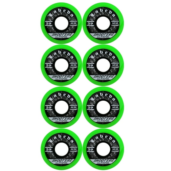 LABEDA WHEELS Inline Roller Hockey SHOOTER ALL PURPOSE GREEN 59mm 83A x8