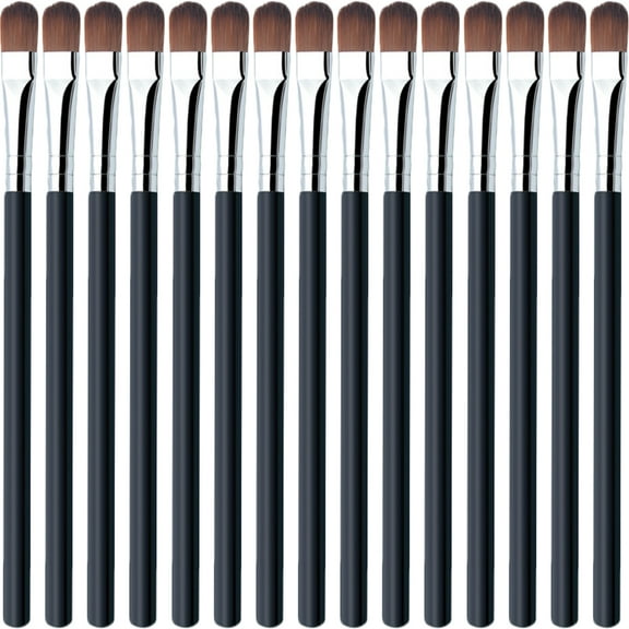 LABELEPH 100Pcs Eyeshadow Brushes for Women Eye Makeup Application Multi Color Slanted Shape Practical for Personal Use