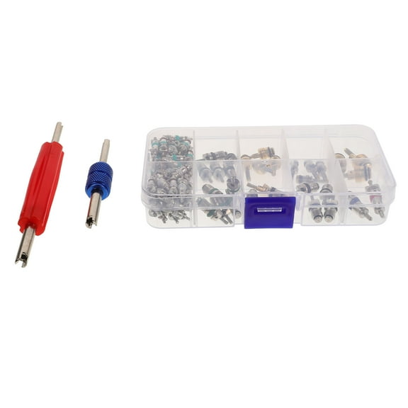 LABELEPH 102Pcs Copper Valve Stem Repair Kit for HVAC Valve and Tools