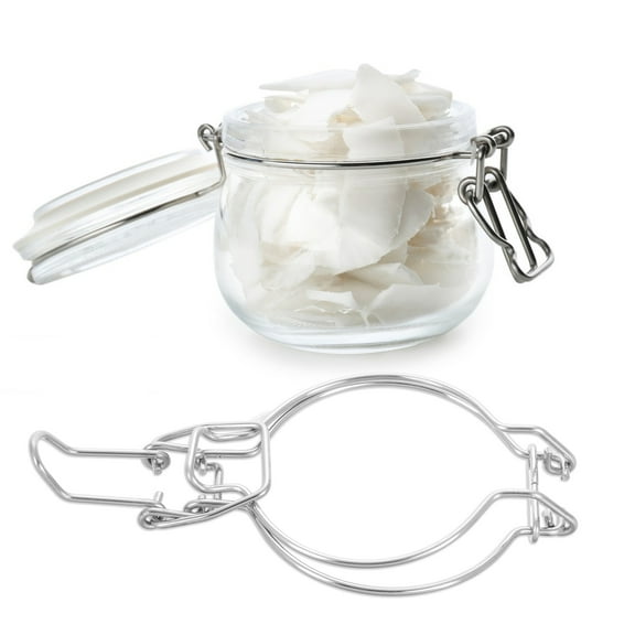 Tineasur Airtight Stainless Steel Clamp Jars for Canning and Food Storage Freshness Preservation
