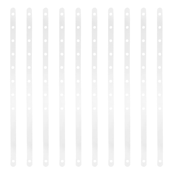 LABELEPH 10Pcs Transparent Hanger Connecting Strips for Retail Organization and Vendor Booth Supplies 23.2X0.8X0.04In