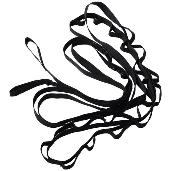 LABELEPH 1Pack Black Nylon Strap Clothesline For Drying Clothes Camping Gear Storage