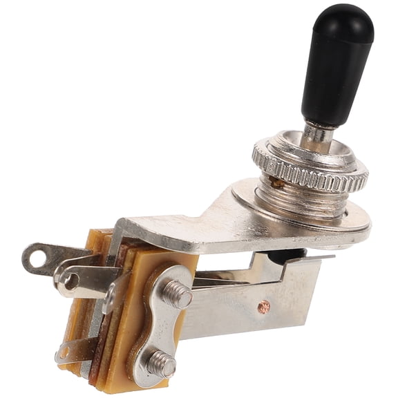 LABELEPH 1Pack Electric Guitar Accessory 3-way Toggle Switch 5x5cm Black Cap