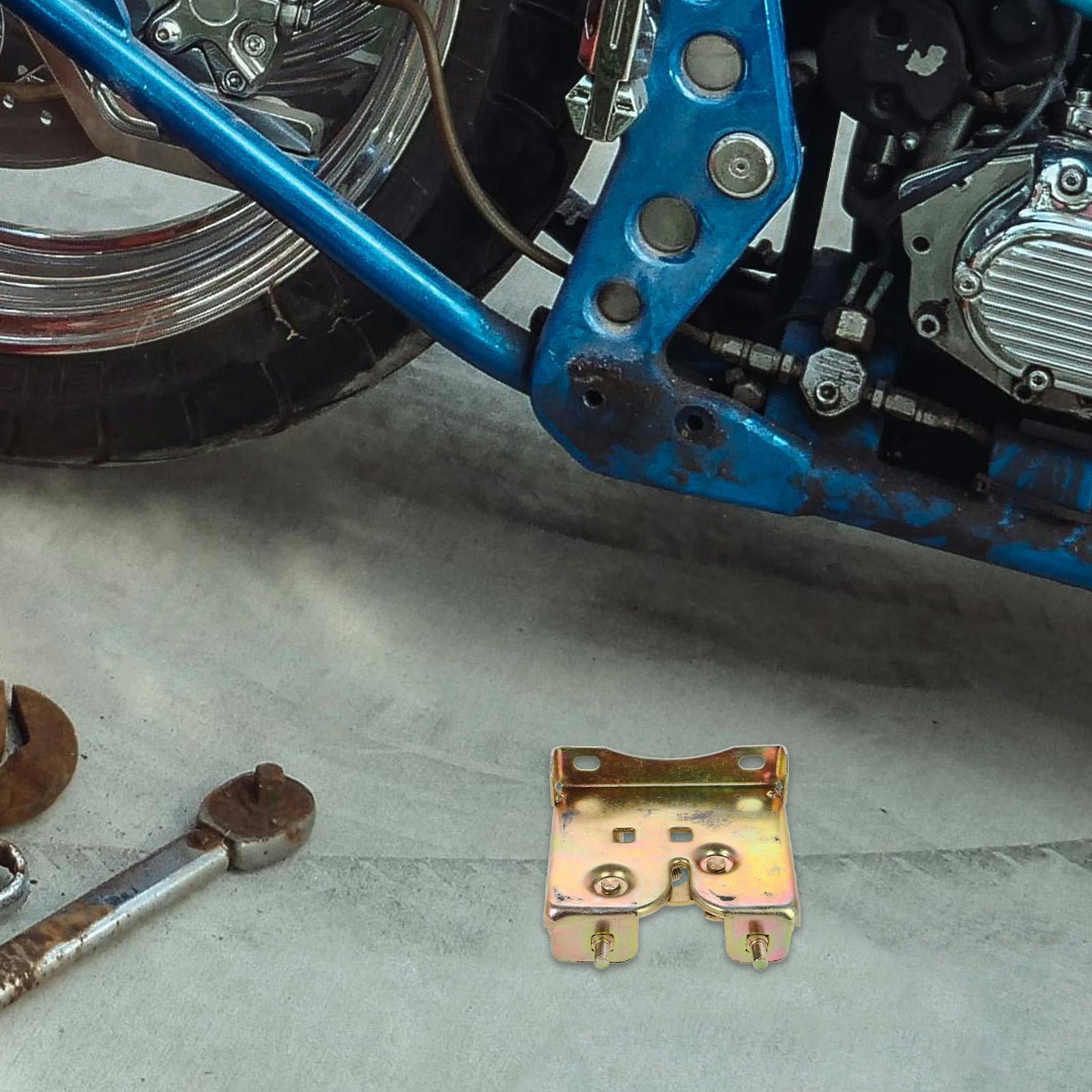 LABELEPH 1Pack Heavy Duty Motorcycle Chain Lock for Motorcycle Owners and Scooter Users 3.93X3.73X1.57in
