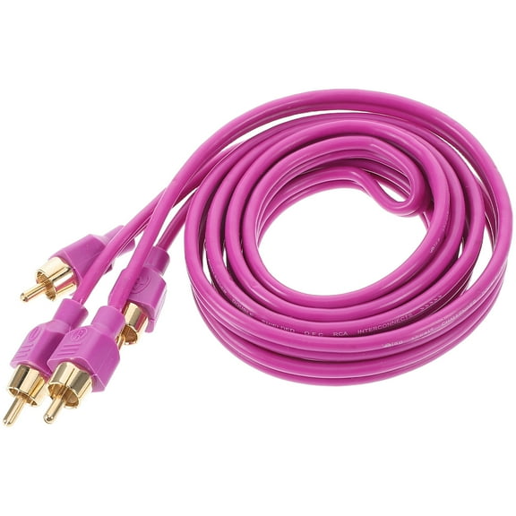 LABELEPH 1Pack Metal Subwoofer Cable for Car Audio Upgrades and Signal Connection