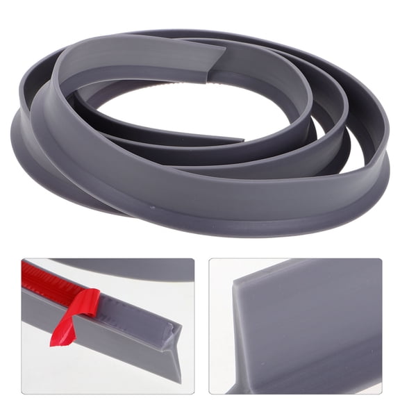 LABELEPH 1Pack Tub Tpe 200Cm X 3Cm X 1.6Cm Grey Waterproof Dustproof Bendable Shower Dam Water Stopper