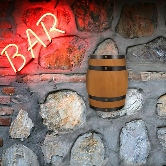 LABELEPH 1Pack Wine Storage Barrel Decor Rustic Design For Bar And Home