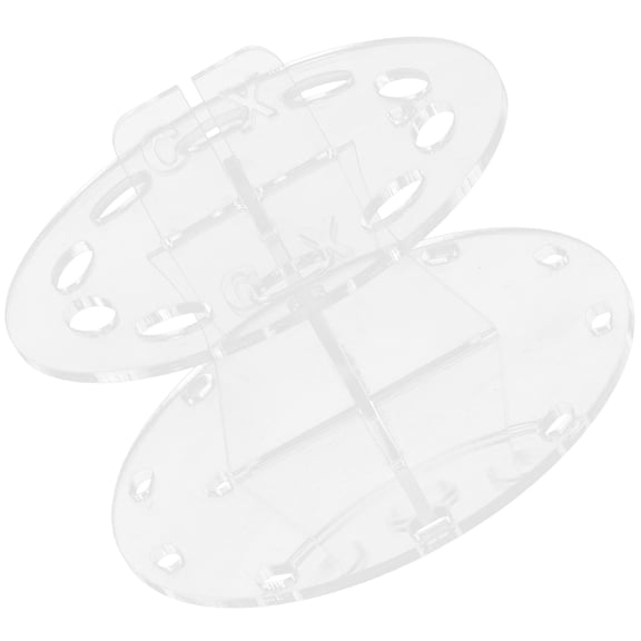 LABELEPH Acrylic Makeup Brush Holder 5.4x5.4in Drying Stand Organizer for Professional Makeup Tools Storage