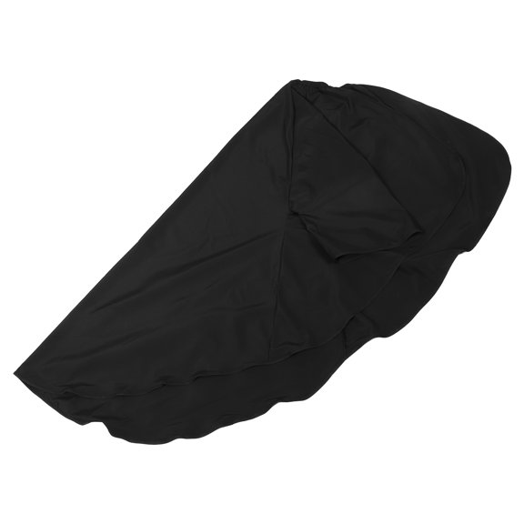 Tineasur Black Hair Cutting Cape for Salon and Home Use, Soft Comfortable Reusable Apron with Adjustable Neck Strap