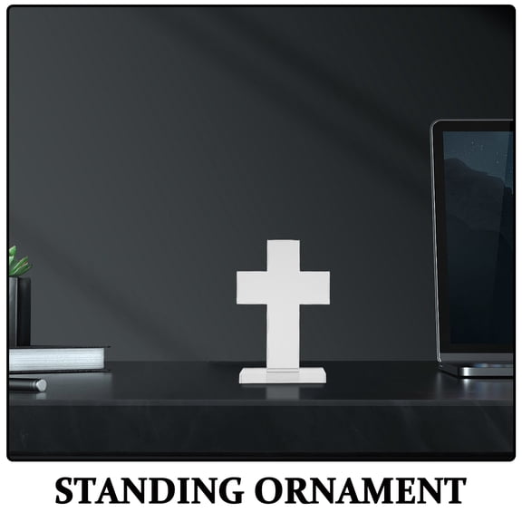 LABELEPH Crystal Standing Cross Table Decor 5.9x3.9x1.6in Home Decoration