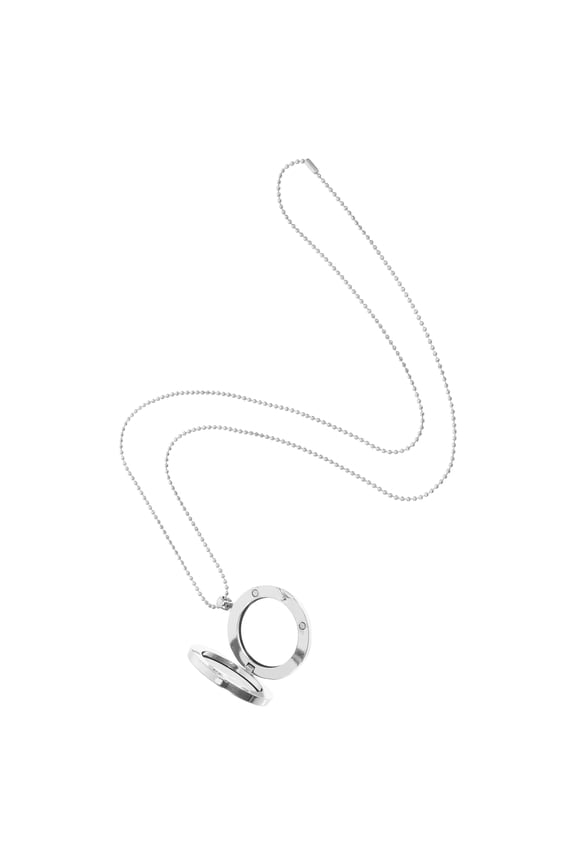 1Set Alloy Round Necklace Picture Pendant Memory Locket Pendants for Women Everyday Wear