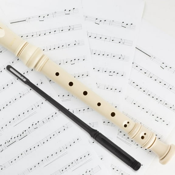 LABELEPH 1Set Flute Cleaning Kit Including Black Cleaning Rod for Trombone and Trumpet Accessories