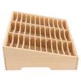 thumbnail image 1 of LABELEPH 1Set Khaki Rectangular Grids Wood Multi-Functional Storage Box for Home Use and Storage, 1 of 8