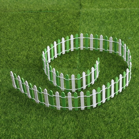 LABELEPH 1Set Mini Fence for Garden Decorative and Diy Use Light 90x5 in