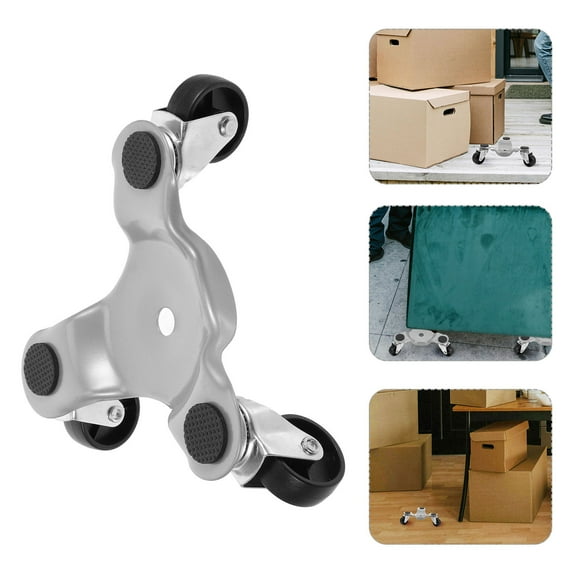 LABELEPH 1Set Steel -Dolly for Appliance Lifting with Furniture Wheels for Individual Users 16.1X16.1X5.5in