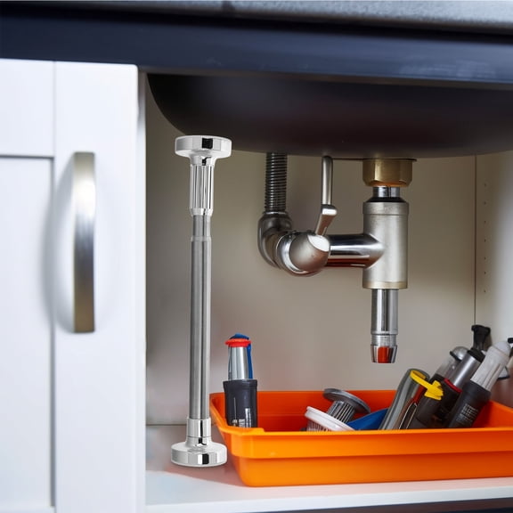 LABELEPH 1Set Tabletop Support Rod For Wardrobe Shelf Adjustable Length Strong Load Capacity 35-50Cm