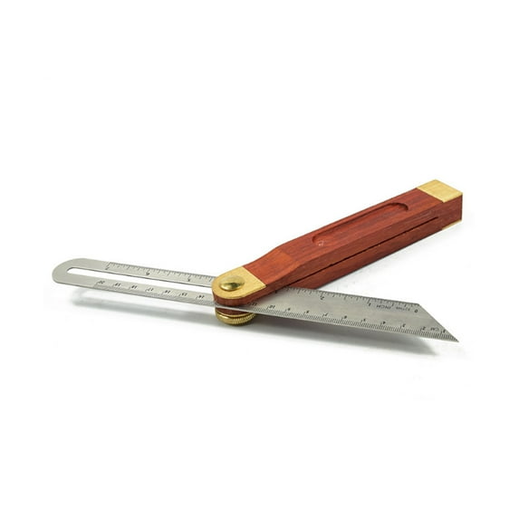 LABELEPH 1Set Woodworking Angle Ruler Sliding T- with Hardwood and Brass Handle