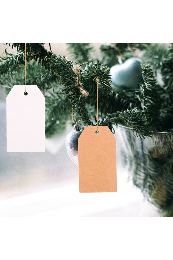 200Pcs Tags for Labeling Oval Shape with Hole for Clothing