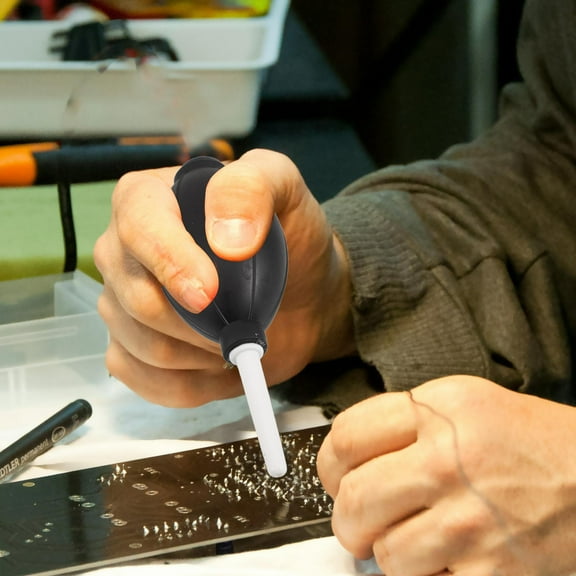 Tineasur 2-Pack Compact Rubber Air Blower for Keyboard, Camera Lens, Electronics Dust Removal and Cleaning