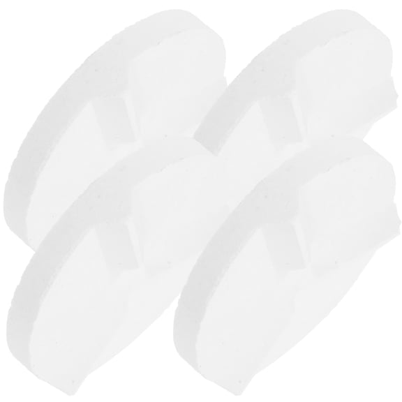 LABELEPH 4Pcs Ceramic Refractory Support Mat for Kiln Shelf White Round Shape Refractory Pad