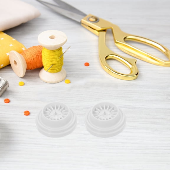 Tineasur Plastic Spool Pin Caps for Sewing Machines, Home and Craft Accessories, White, Compatible Replacement Parts