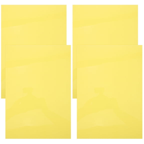 LABELEPH 4-Pack Heat Shrink Sheets Light Yellow 11.4x7.9in Material Craft Supplies