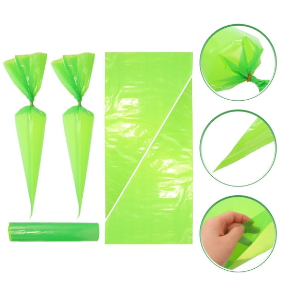 Tineasur Green LDPE Masonry Bags for Tile Joints, and High Efficiency, Strong Structure, 50 Pieces