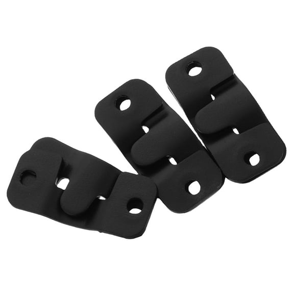 LABELEPH 6Pcs Durable Construction Black Flush Mount Bracket Picture Hanger For Home And Business Owners