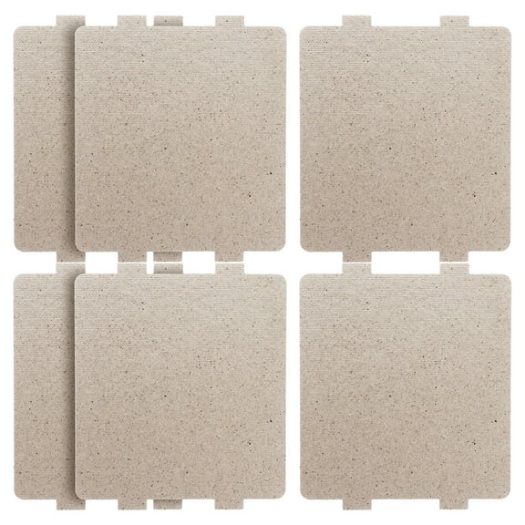LABELEPH 6Pcs Microwave Oven Mica Sheet Mica Plates for Microwave Oven High Temperature Insulation Silver Rectangular