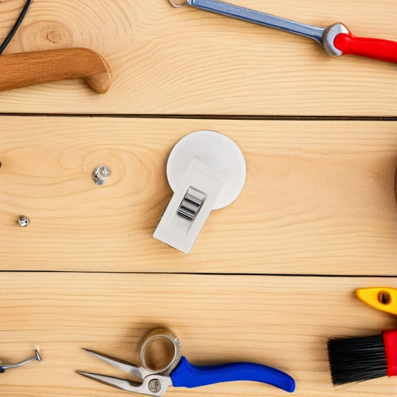 LABELEPH 6-Pack White Cup Clamps for Car Window Privacy Clips and Multipurpose Hooks, Strong Hold and Easy to Use