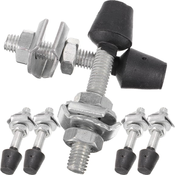 LABELEPH 6Pcs Toggle Clamp Screws for Fixing Works Soft Rubber Stable Clamping Pressure 2.83X0.94X0.47In