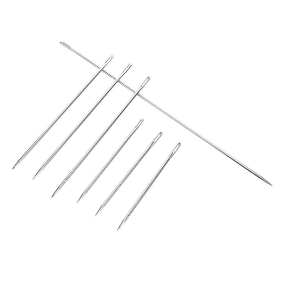 Tineasur Quilting Supplies Large Eye Needle Metal 7Pcs