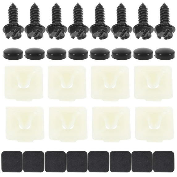 LABELEPH 8 Sets License Plate Screws Kit for Car Plates Durable Anti-Wear Easy to Use